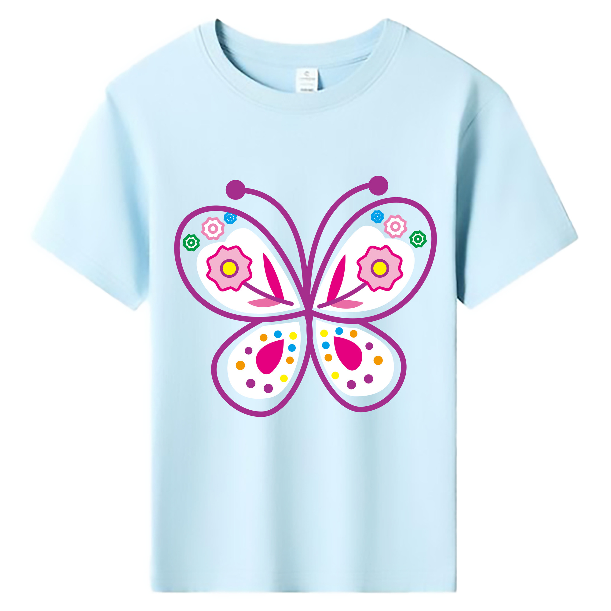 （画像用） Hello Kitty ハローキティ 綿100％キッズTシャツ（フロントプリント）